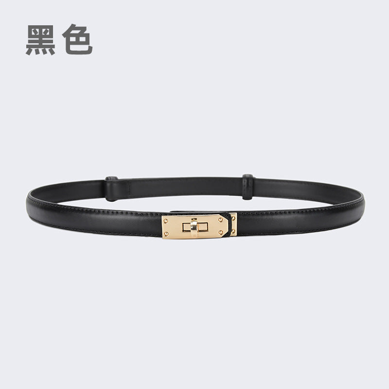 Wholesale women's thin belt skirt casual pants belt waist buckle belt
